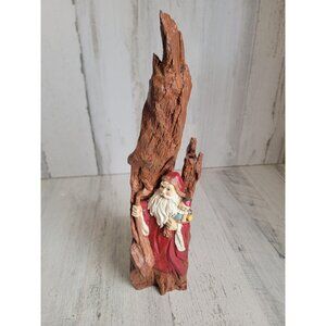 Rustic tree santa toy gift figure xmas home decor